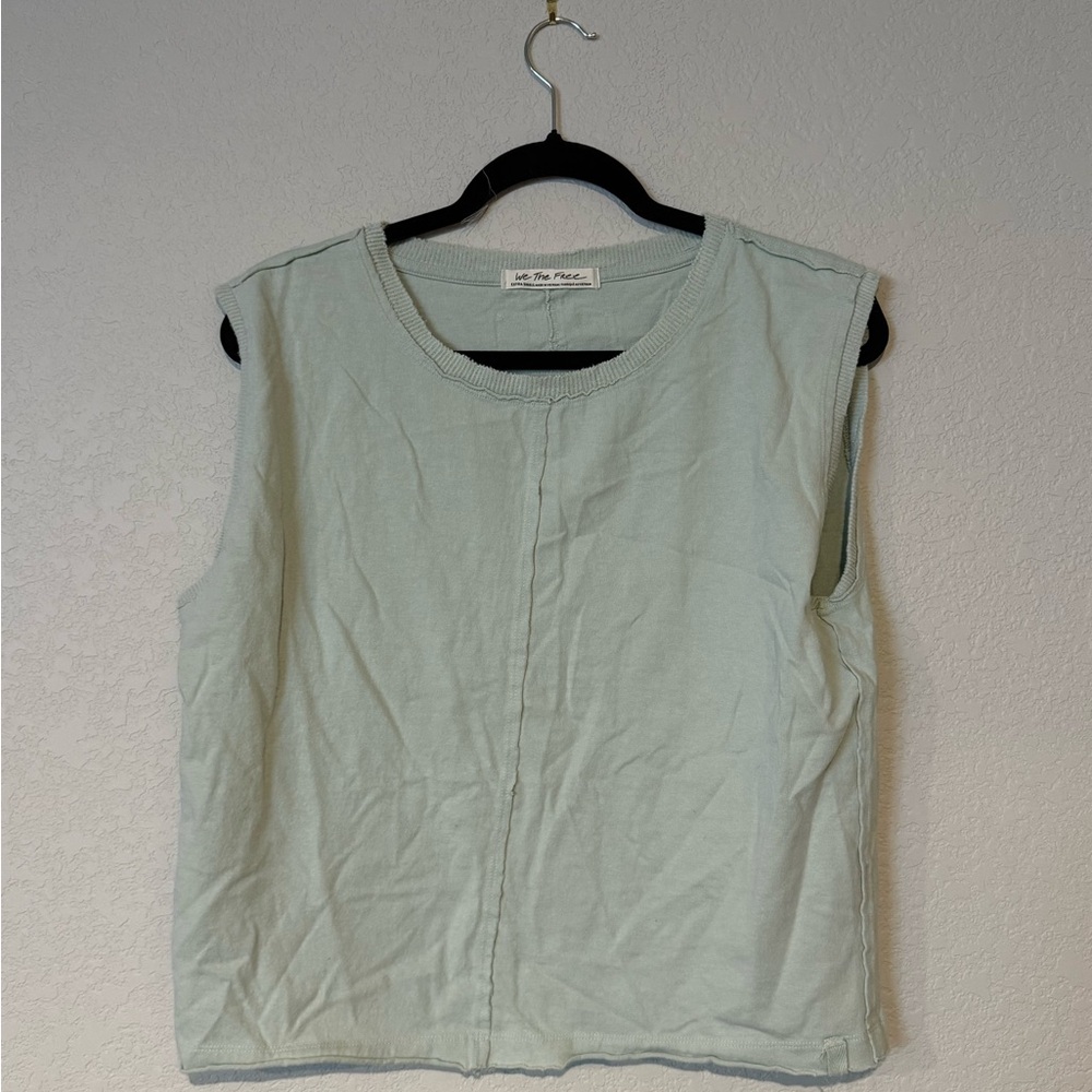 We The Free Kasse Muscle Tee Green Relaxed Muscle Tee